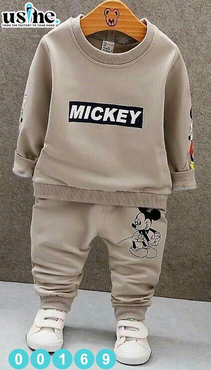 00169 ملابس أطفال ولادي مكون من قطعتين بنطلون و سويتشيرت  MICKEY