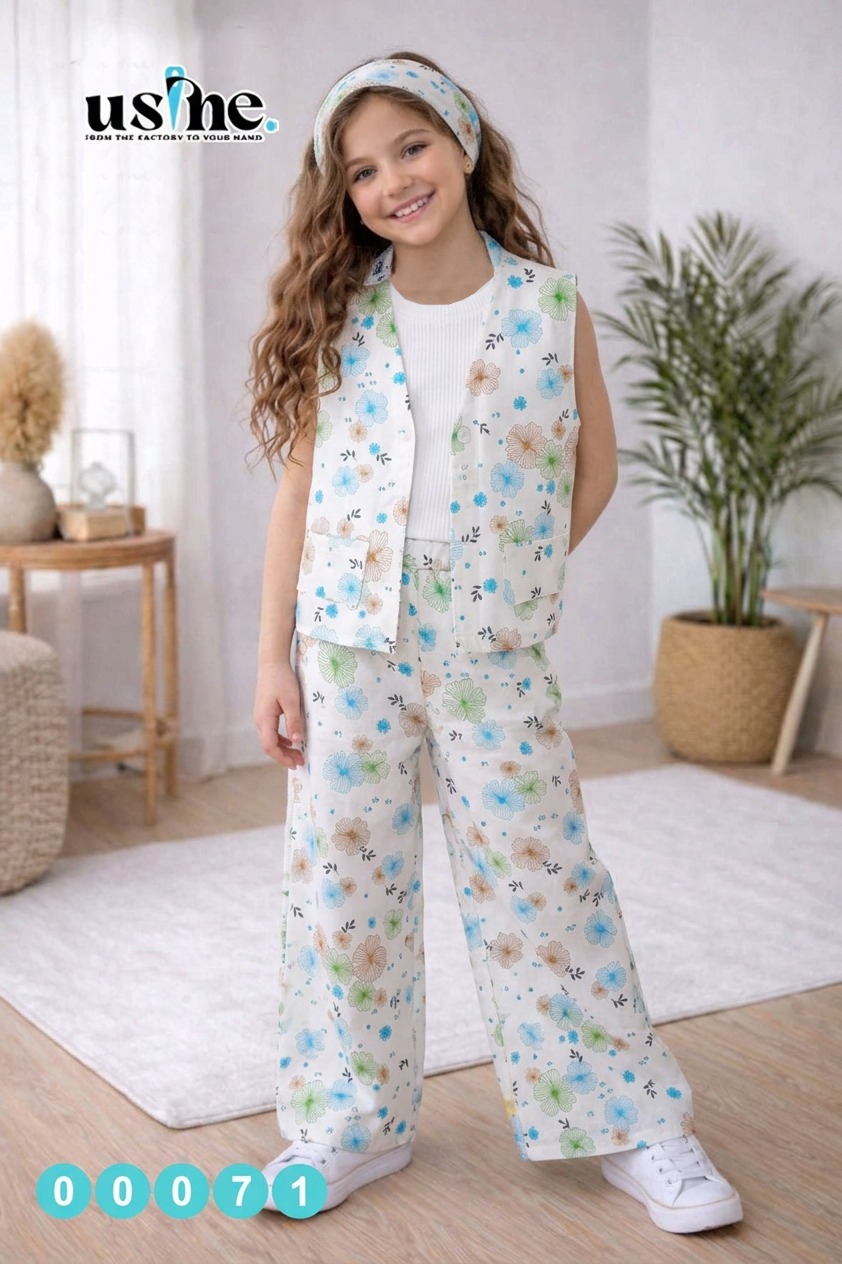 00071 سوت بناتى 3 قطع كت ورد