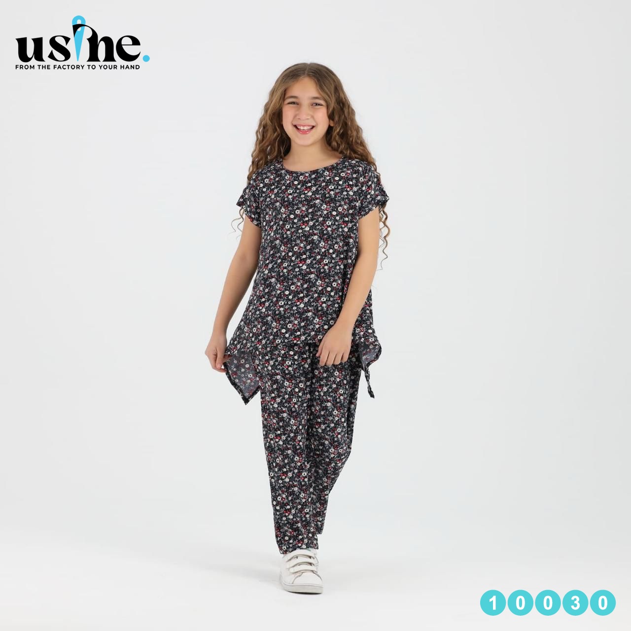 10030 سوت بناتي مشجر ورد