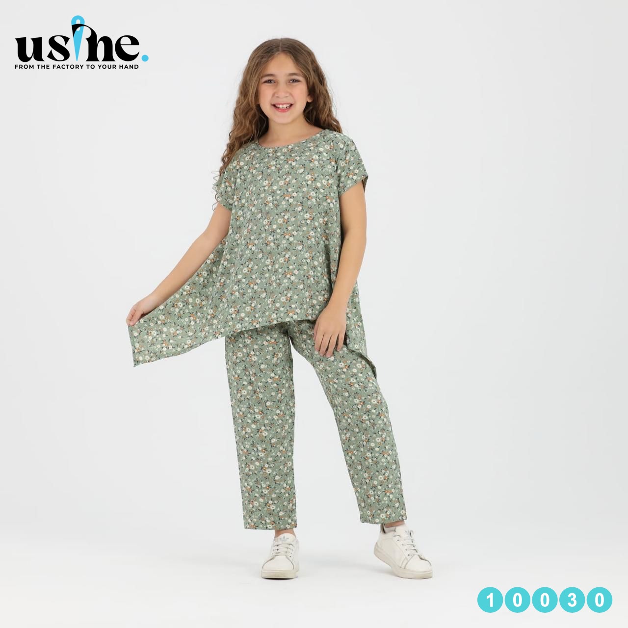 10030 سوت بناتي مشجر ورد