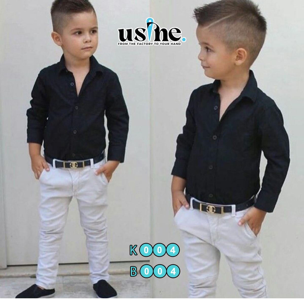 K004 شميز اطفال اسود