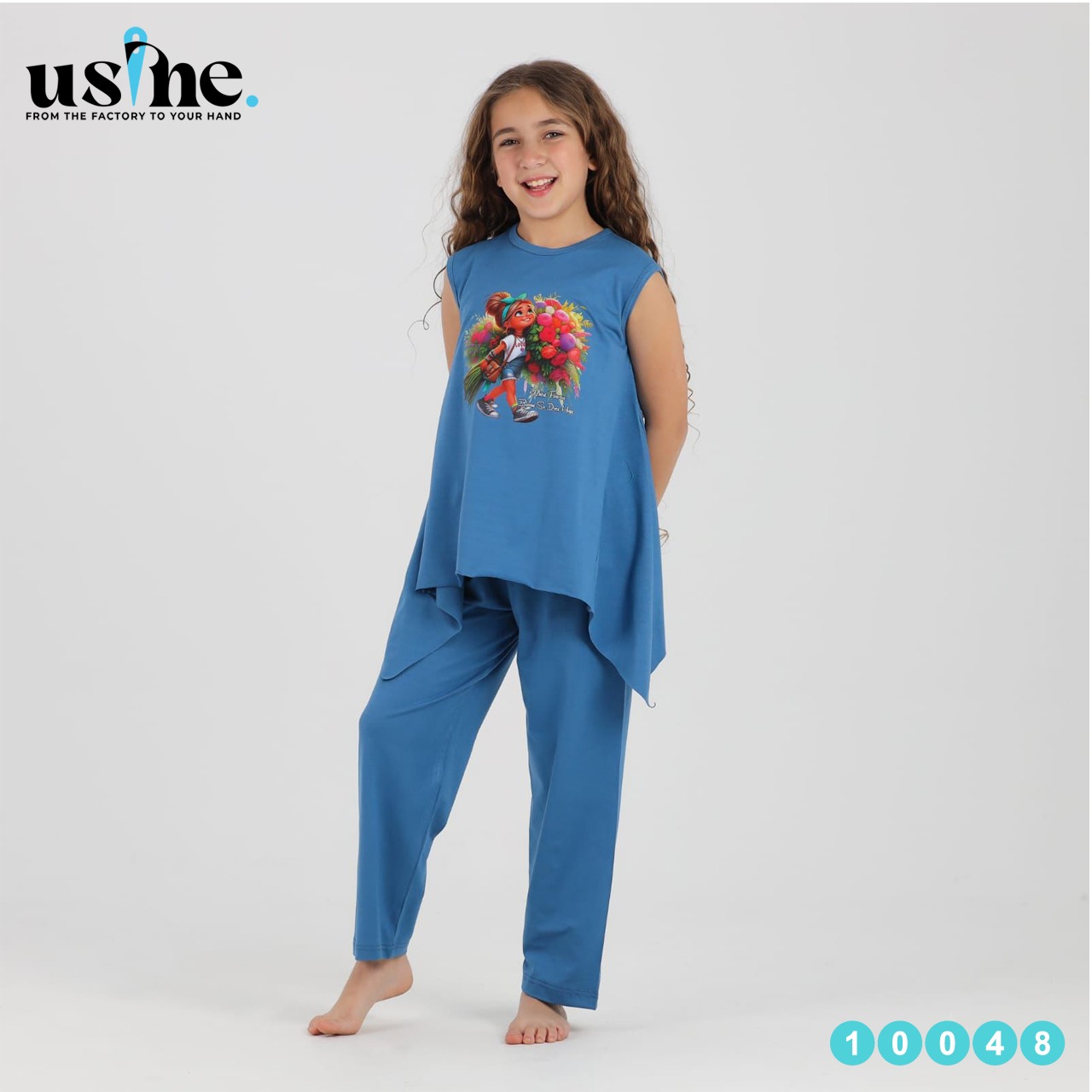 10048بيجامه بناتى بنوته ورد