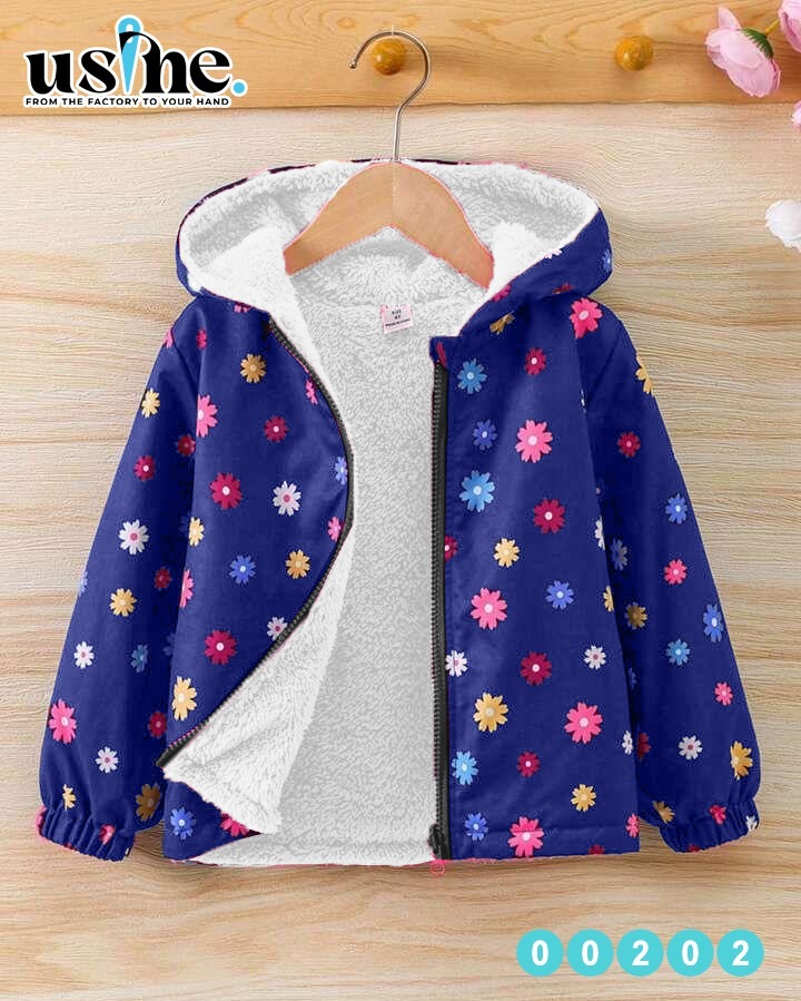 00202 جاكت اطفال شتوى  Mini Flowers
