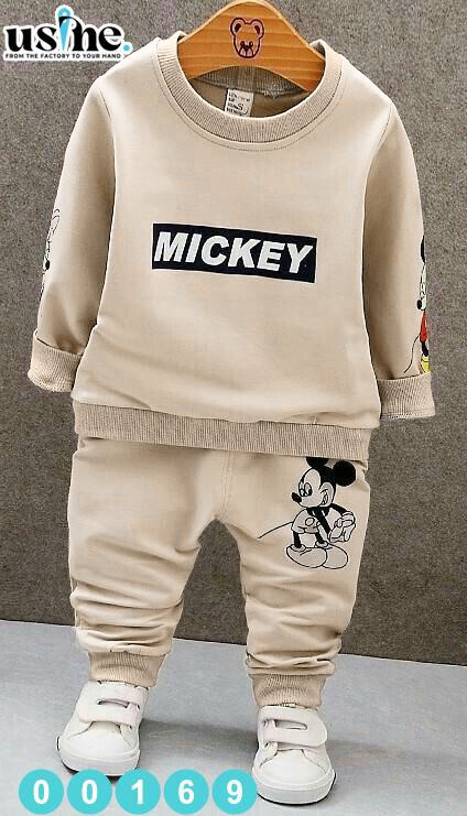 00169 ملابس أطفال ولادي مكون من قطعتين بنطلون و سويتشيرت  MICKEY
